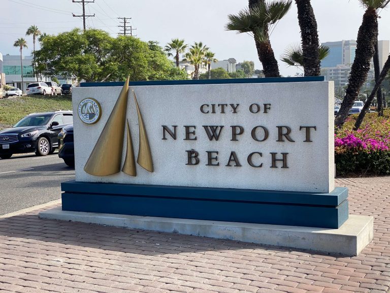 Newport Beach City Sign